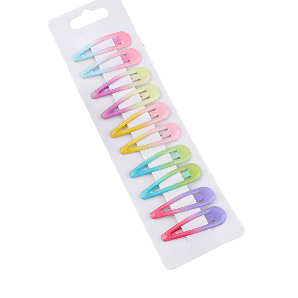 BSCI Audited Factory Colorful Barrettes, 2.75 Inch Barrettes Metal SNAP HAIR CLIPS Candy Color Hair Accessories for Kids Teens, Toddlers