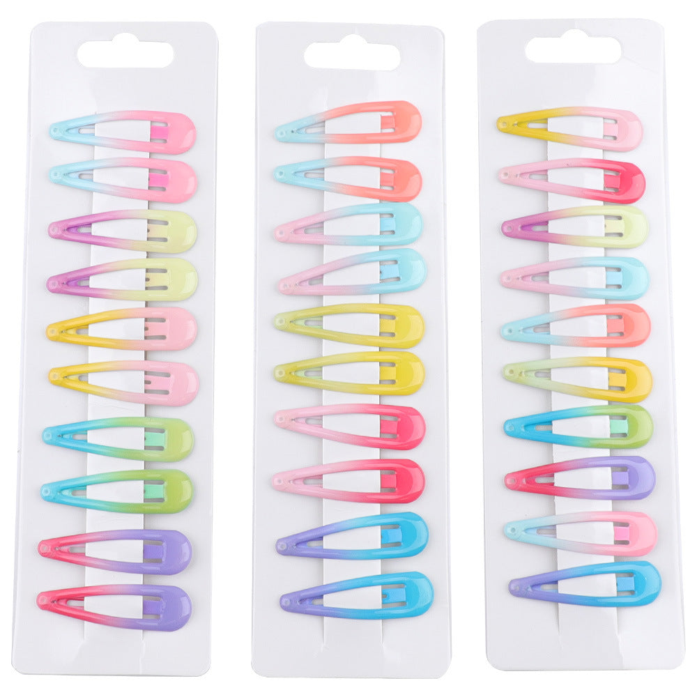 BSCI Audited Factory Colorful Barrettes, 2.75 Inch Barrettes Metal SNAP HAIR CLIPS Candy Color Hair Accessories for Kids Teens, Toddlers