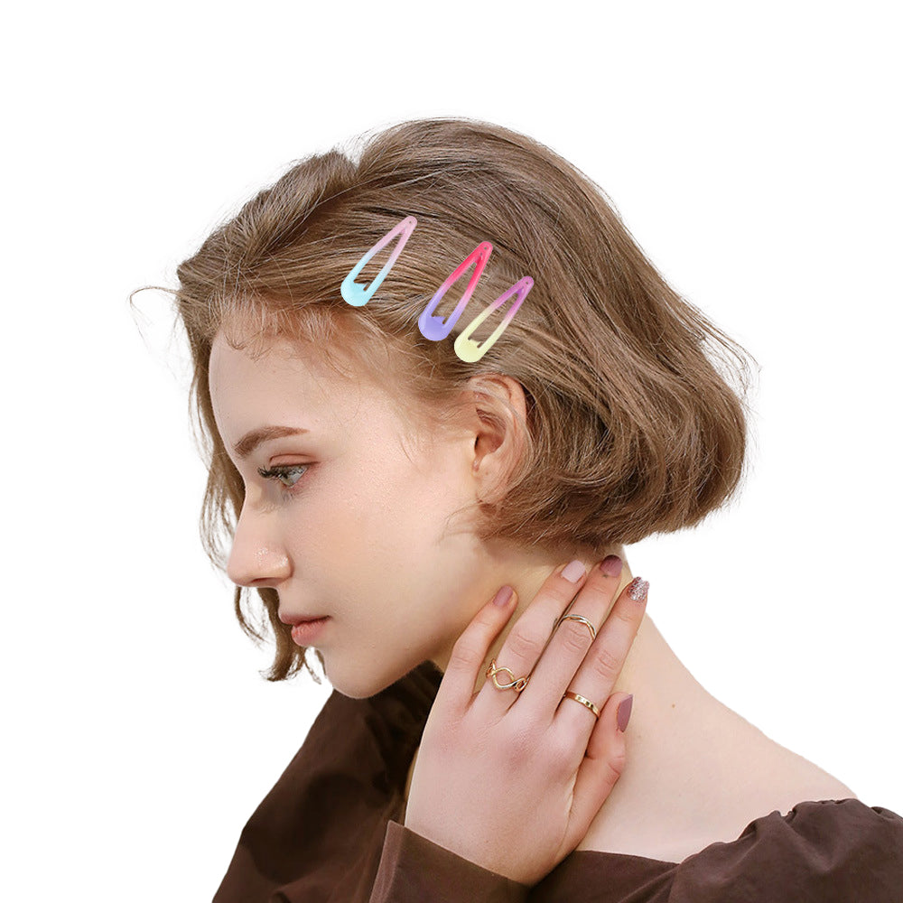 BSCI Audited Factory Colorful Barrettes, 2.75 Inch Barrettes Metal SNAP HAIR CLIPS Candy Color Hair Accessories for Kids Teens, Toddlers