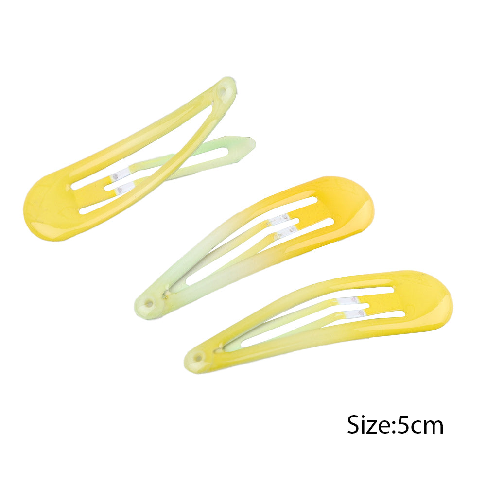 BSCI Audited Factory Colorful Barrettes, 2.75 Inch Barrettes Metal SNAP HAIR CLIPS Candy Color Hair Accessories for Kids Teens, Toddlers