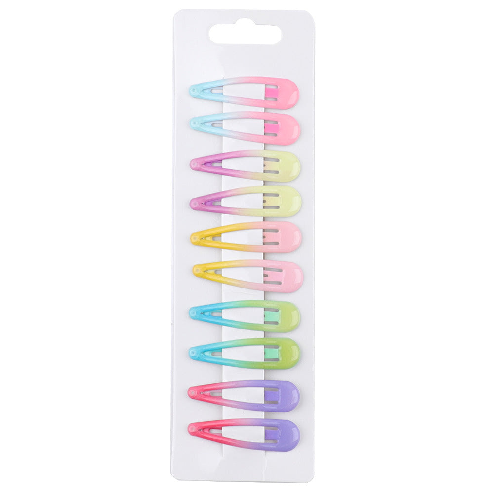 BSCI Audited Factory Colorful Barrettes, 2.75 Inch Barrettes Metal SNAP HAIR CLIPS Candy Color Hair Accessories for Kids Teens, Toddlers