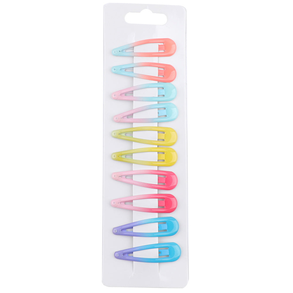 BSCI Audited Factory Colorful Barrettes, 2.75 Inch Barrettes Metal SNAP HAIR CLIPS Candy Color Hair Accessories for Kids Teens, Toddlers