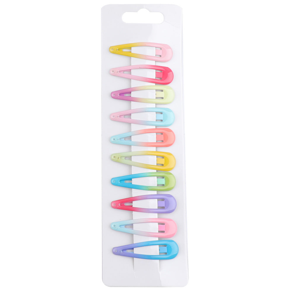 BSCI Audited Factory Colorful Barrettes, 2.75 Inch Barrettes Metal SNAP HAIR CLIPS Candy Color Hair Accessories for Kids Teens, Toddlers