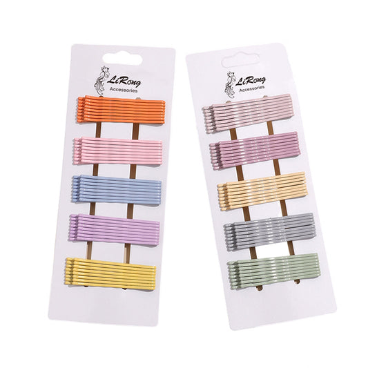 BSCI Audited Factory 6CM/2.36in 4 Waves Colorful Bobby pins bulk strong hair clips for Hair Salon 40PCS