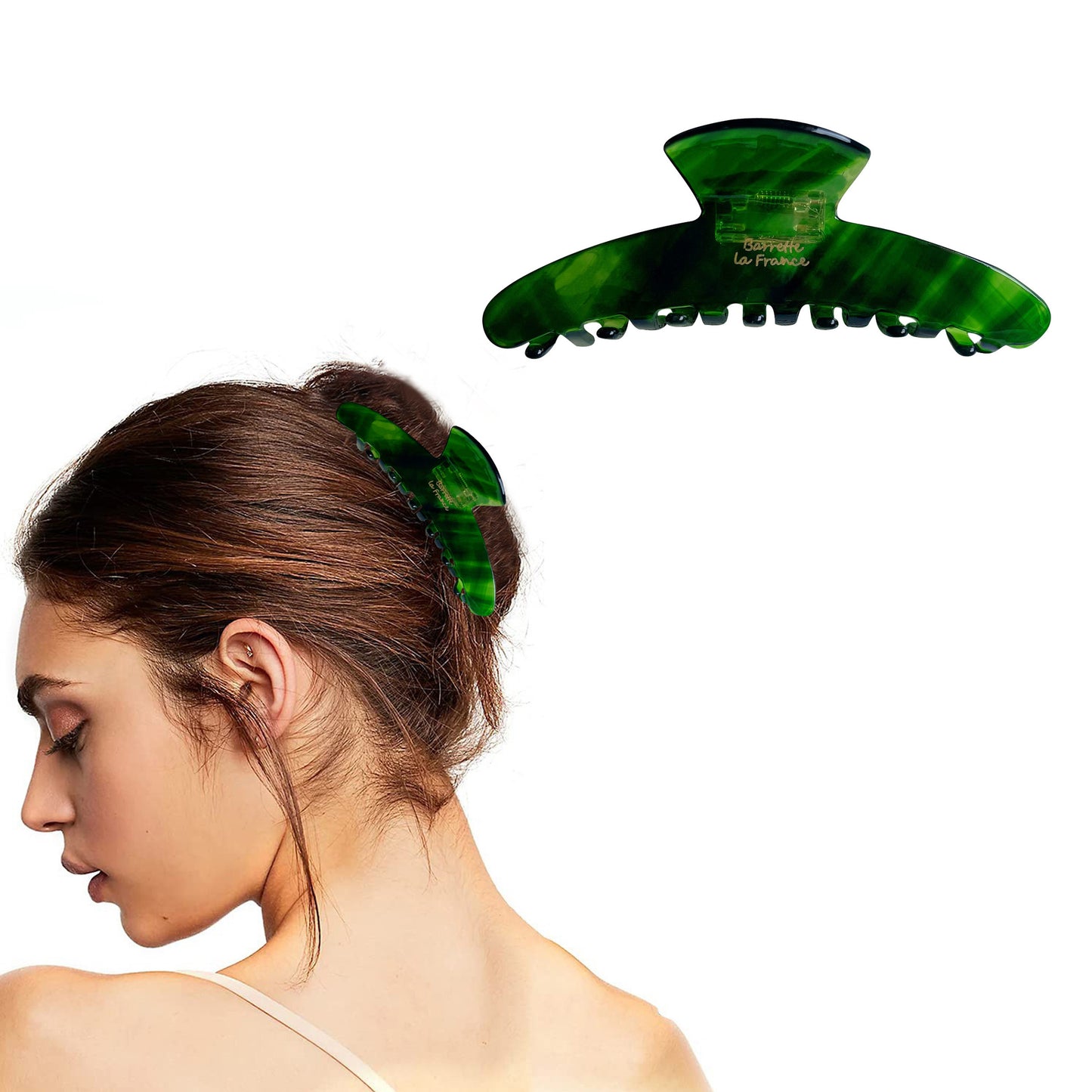 BSCI Audited Factory Hair Claw Banana Clips tortoise Barrettes Celluloid French Design Barrettes celluloid Large Fashion Accessories for Women Girls