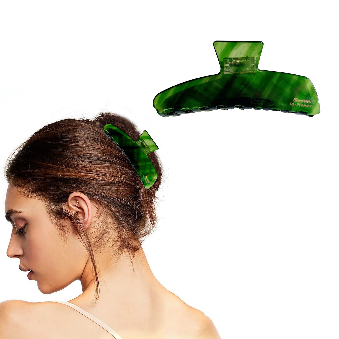 BSCI Audited Factory Hair Claw Banana Clips tortoise Barrettes Celluloid French Design Barrettes celluloid Large Fashion Accessories for Women Girls