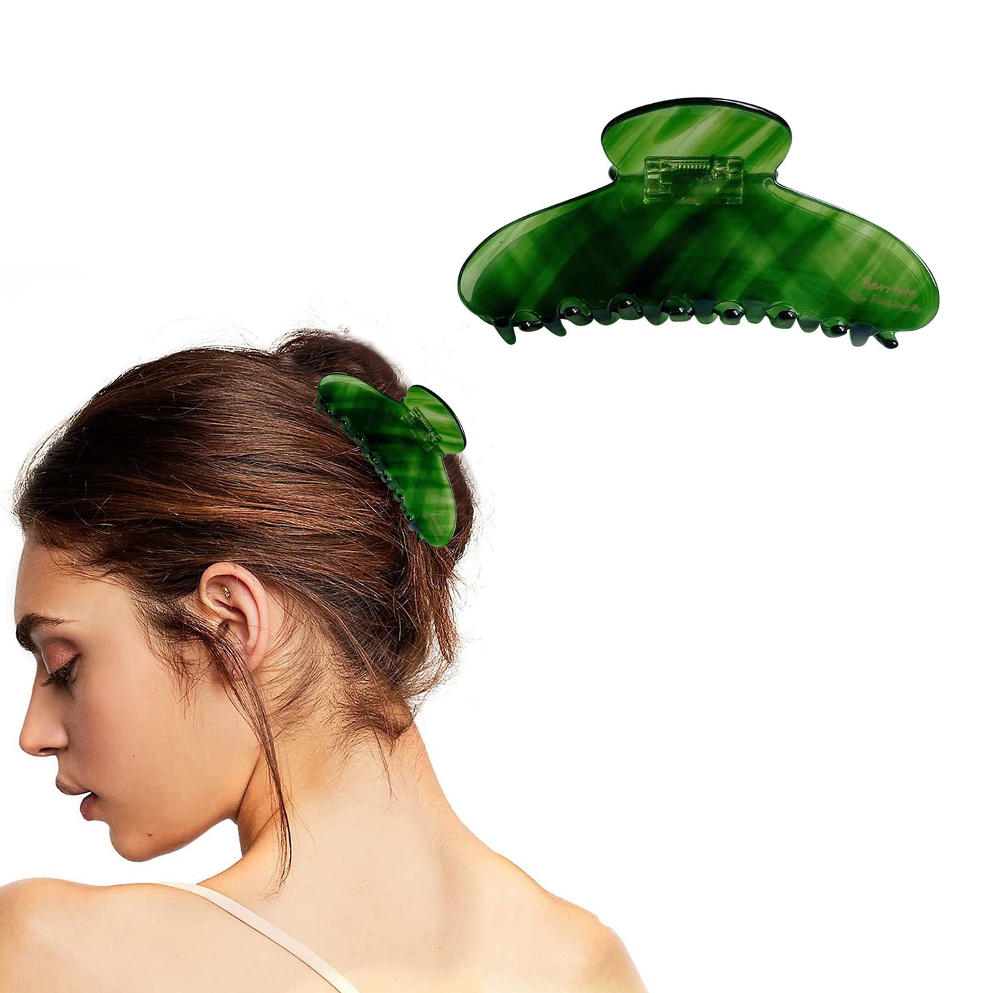 BSCI Audited Factory Hair Claw Banana Clips tortoise Barrettes Celluloid French Design Barrettes celluloid Large Fashion Accessories for Women Girls