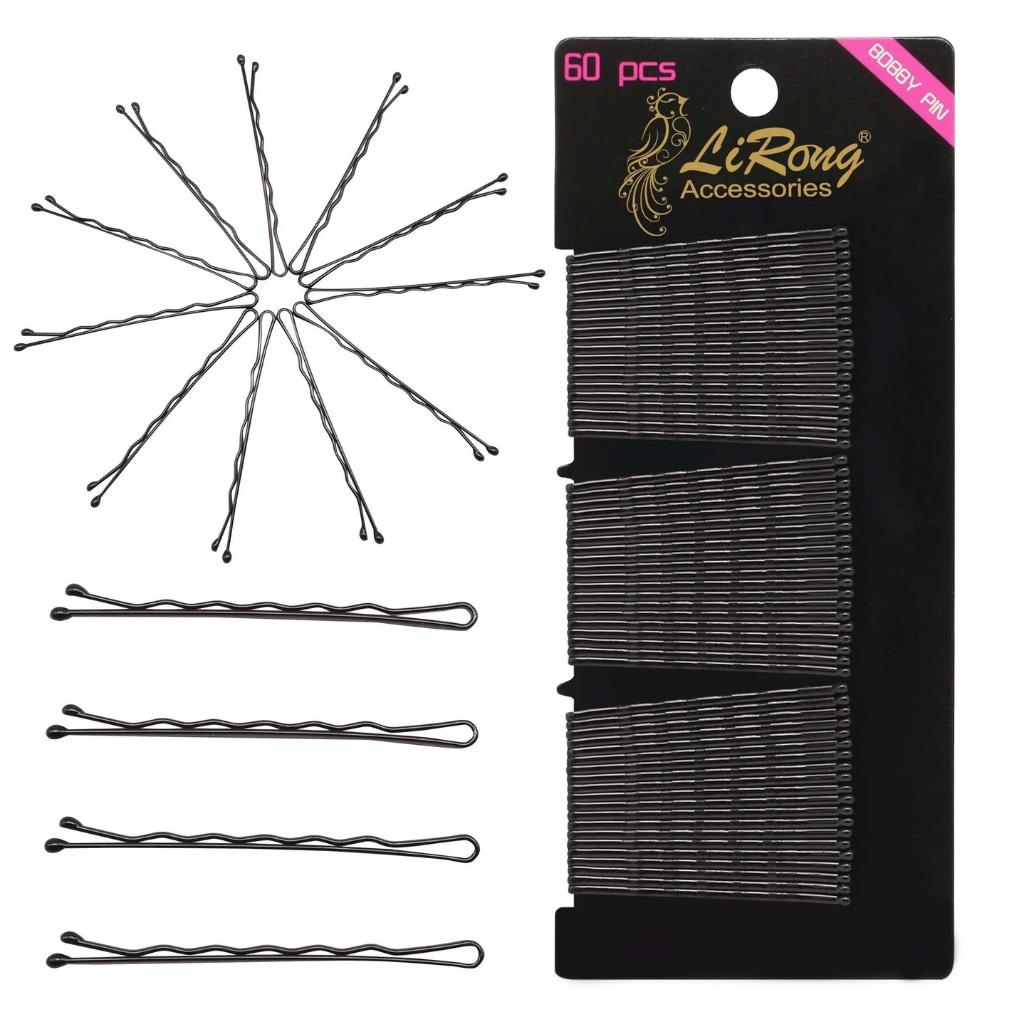 BSCI Audited Factory 5CM/2in Bobby pins bulk strong hair clips for Hair Salon 60pcs