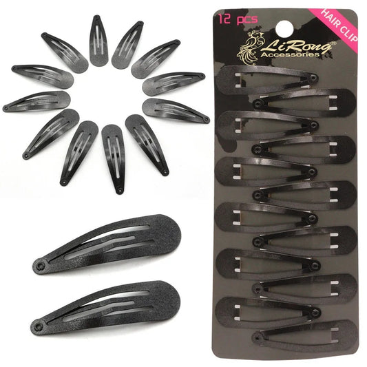 BSCI Audited Factory Snap hair clips metal grips 5cm/2in basic hair accessories