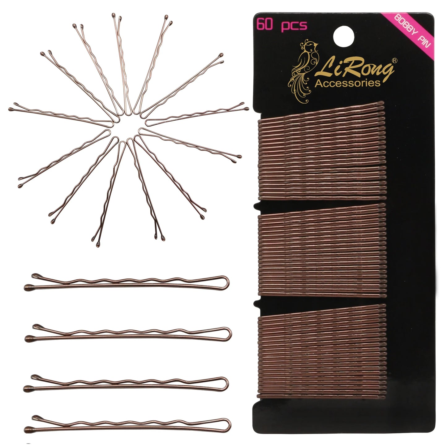 BSCI Audited Factory 5CM/2in Bobby pins bulk strong hair clips for Hair Salon 60pcs