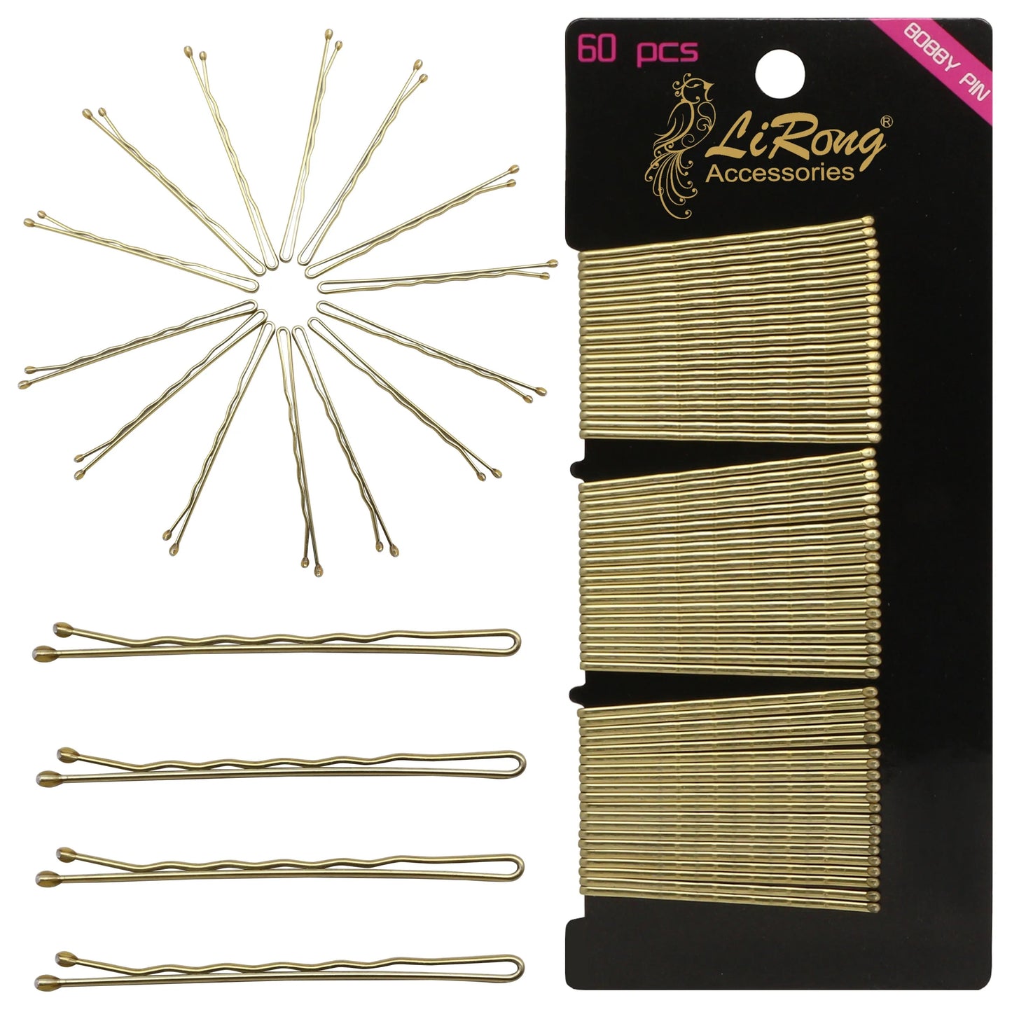 BSCI Audited Factory 5CM/2in Bobby pins bulk strong hair clips for Hair Salon 60pcs