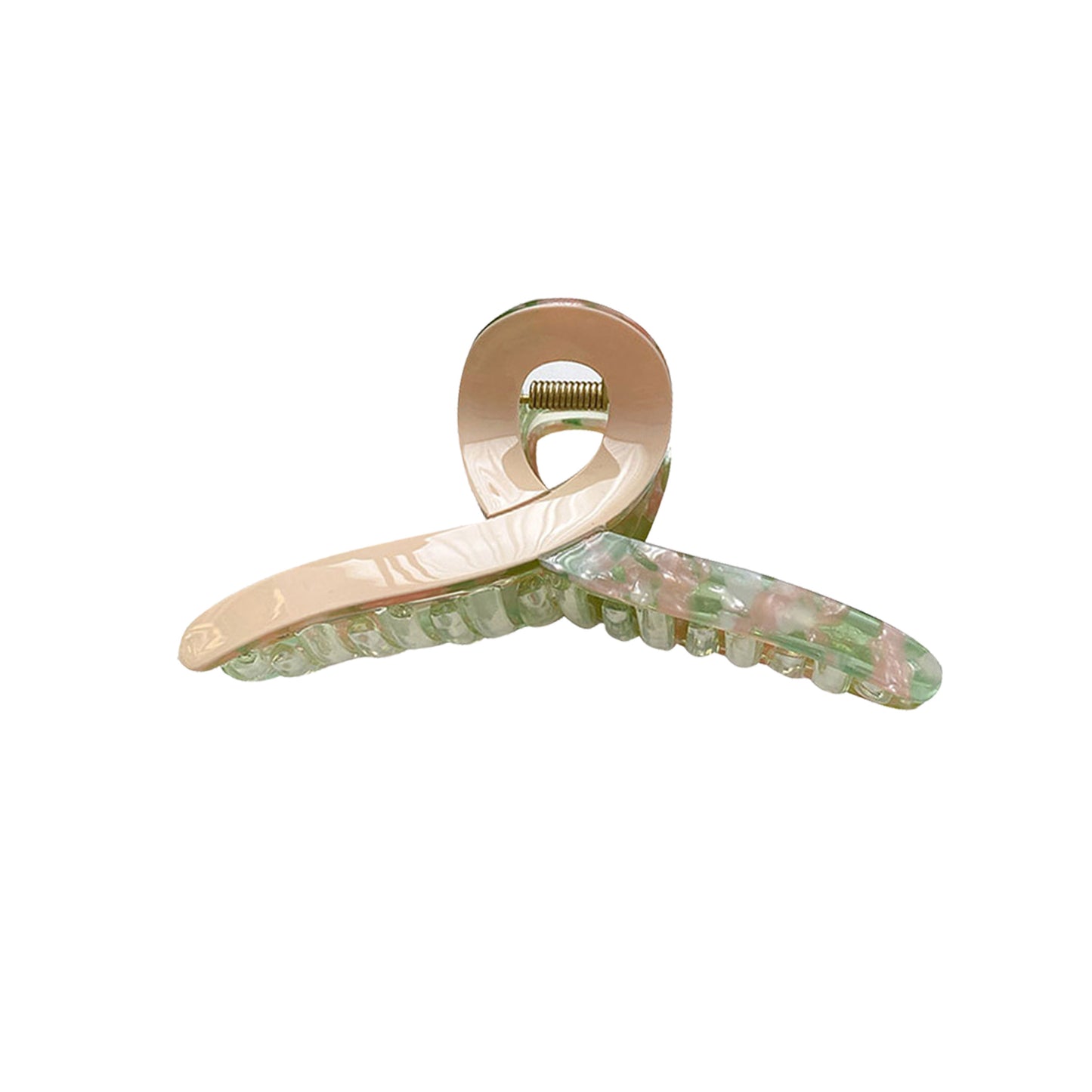 BSCI Audited Factory  Hair Clips Tortoiseshell Claw Cellulose Acetate Jaw Clip Celluloid French Design 4.2'' Hair Barrettes Grip Leopard Print Clamps for Women Girls