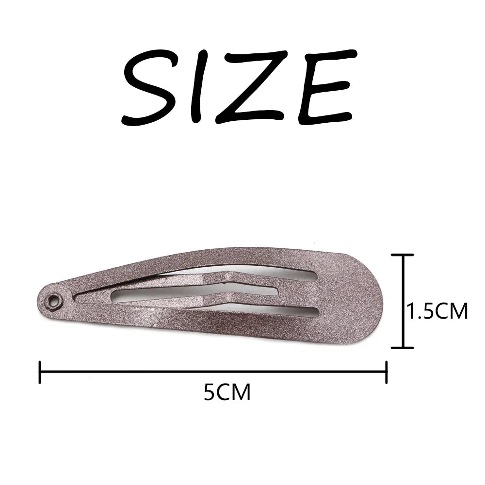 BSCI Audited Factory Snap hair clips metal grips 5cm/2in basic hair accessories