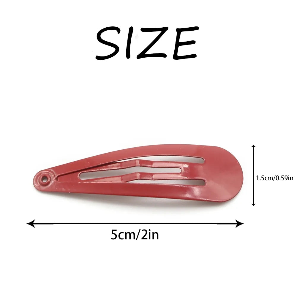 BSCI Audited Factory Snap hair clips metal grips 5cm/2in basic hair accessories