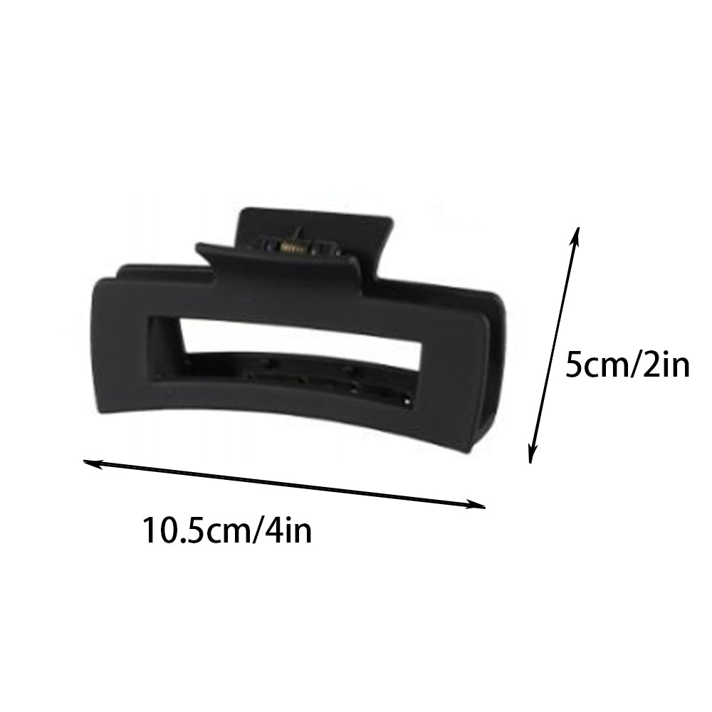 BSCI Audited Factory Matte Plastic 8 Pcs New Matching Frosted Nonslip Hair Claw Clips Jaw Clips Hair Clamps For Lady