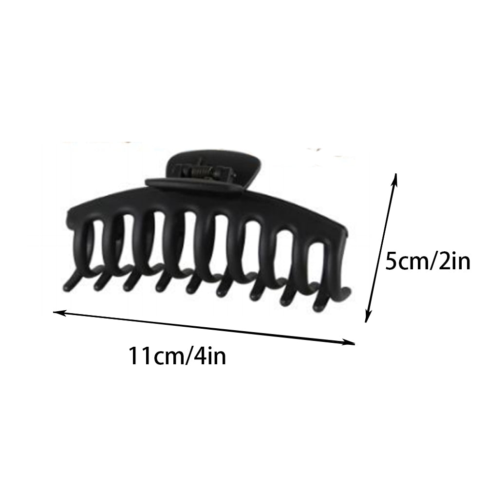 BSCI Audited Factory Matte Plastic 8 Pcs New Matching Frosted Nonslip Hair Claw Clips Jaw Clips Hair Clamps For Lady