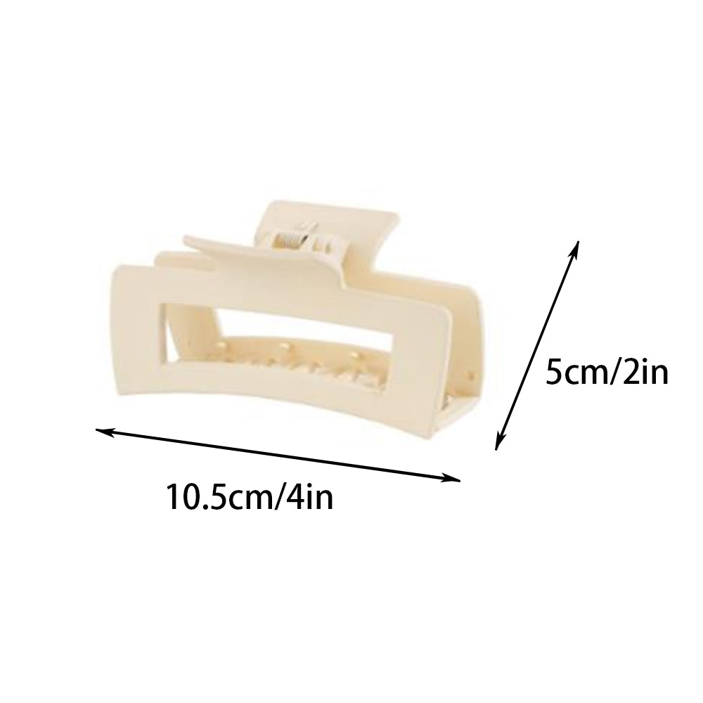 BSCI Audited Factory Matte Plastic 8 Pcs New Matching Frosted Nonslip Hair Claw Clips Jaw Clips Hair Clamps For Lady