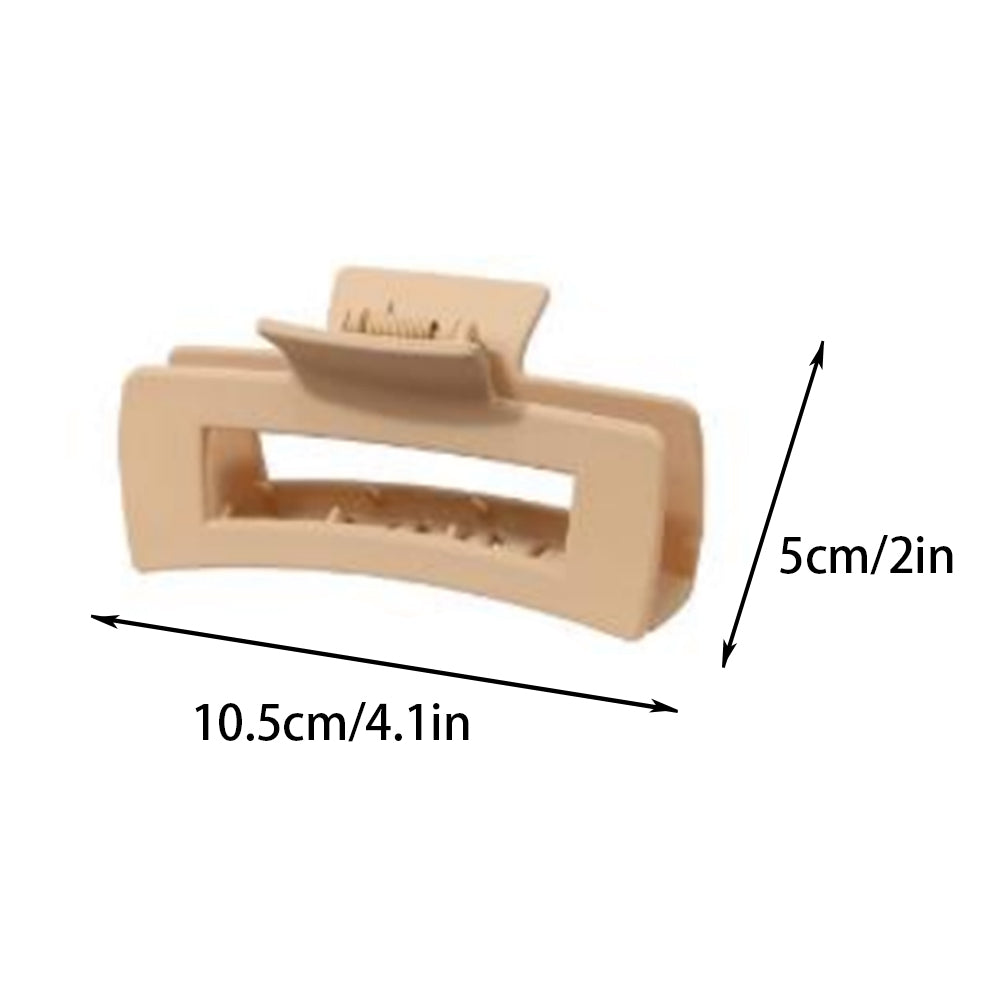 BSCI Audited Factory Matte Plastic 8 Pcs New Matching Frosted Nonslip Hair Claw Clips Jaw Clips Hair Clamps For Lady
