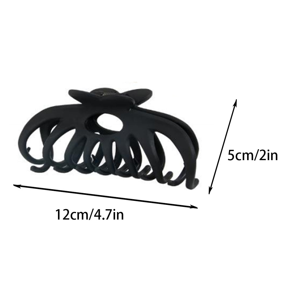 BSCI Audited Factory Matte Plastic 8 Pcs New Matching Frosted Nonslip Hair Claw Clips Jaw Clips Hair Clamps For Lady