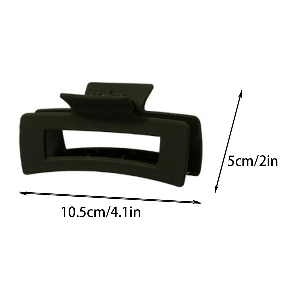 BSCI Audited Factory Matte Plastic 8 Pcs New Matching Frosted Nonslip Hair Claw Clips Jaw Clips Hair Clamps For Lady