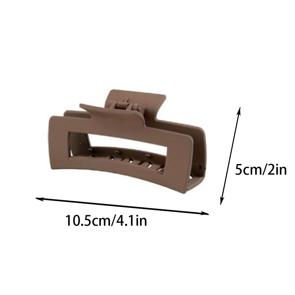 BSCI Audited Factory Matte Plastic 8 Pcs New Matching Frosted Nonslip Hair Claw Clips Jaw Clips Hair Clamps For Lady