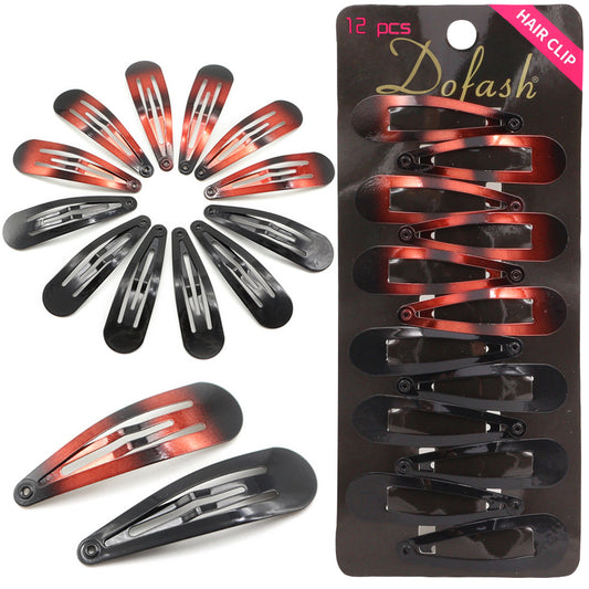 BSCI Audited Factory Snap hair clips metal grips 5cm/2in basic hair accessories